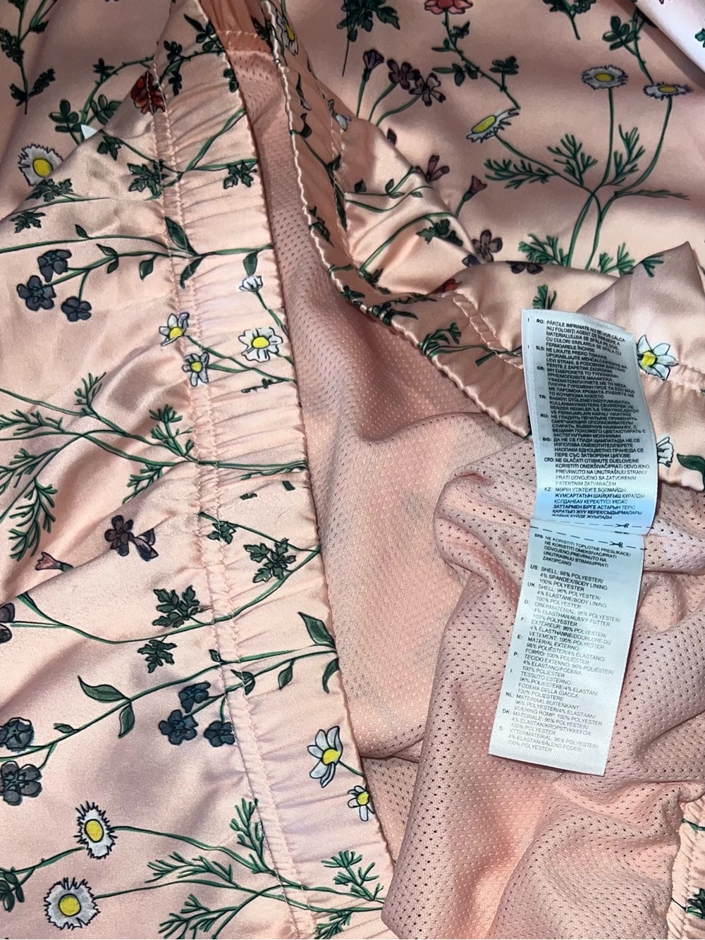 Adidas Originals DN9090 Floral Oversized Anorak Windbreaker Hoodie M - Picture 8 of 9
